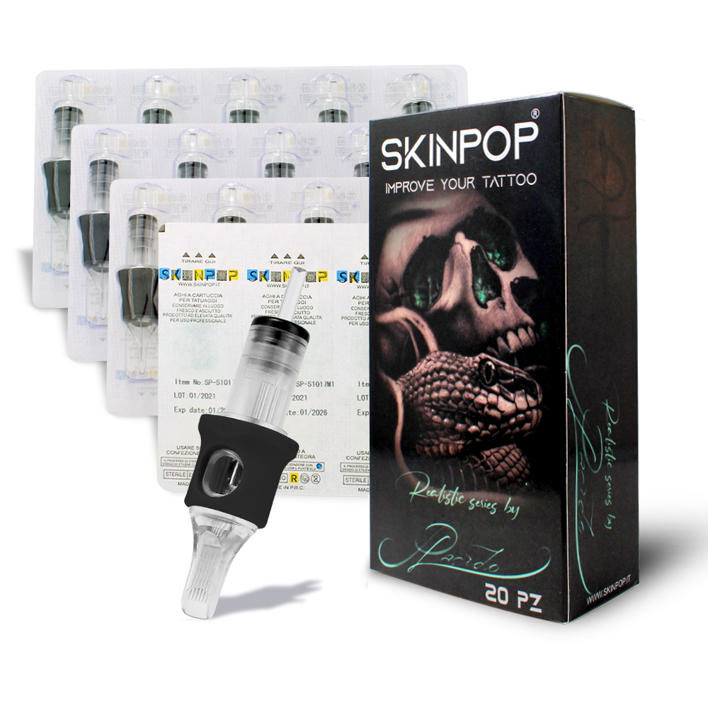 Cartucce Skinpop Realistic Series by Placido Tattoo 11 ROUND MAGNUM Ø 25 MM