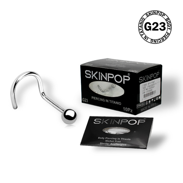 Nostril SKINPOP 0.8 x 6.5  in Titanio G23 Sterile Conf 1 pz