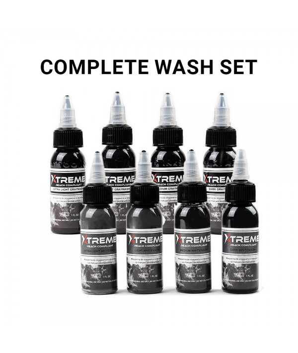 Xtreme Ink – Complete Wash Set 8x30ml