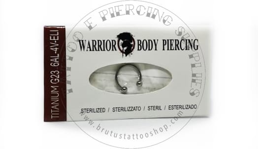 Circular Barbell Warrior in Titanio sterile misura 1.6 x 10 x 3 Conf. 10 pz