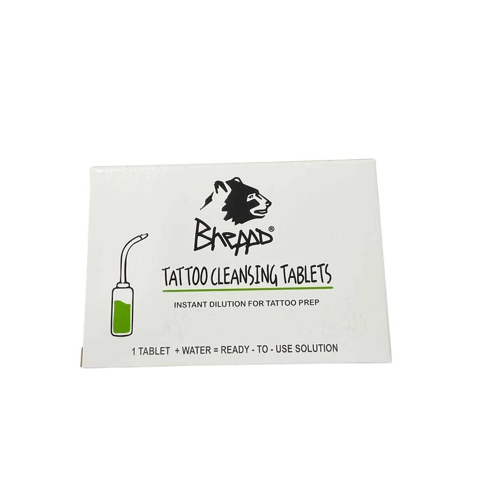 Compresse di sapone verde Bheppo &ndash; Compresse per la pulizia dei tatuaggi (30 pezzi)