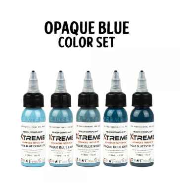 XTreme Ink 5x30ml - OPAQUE BLUE SET