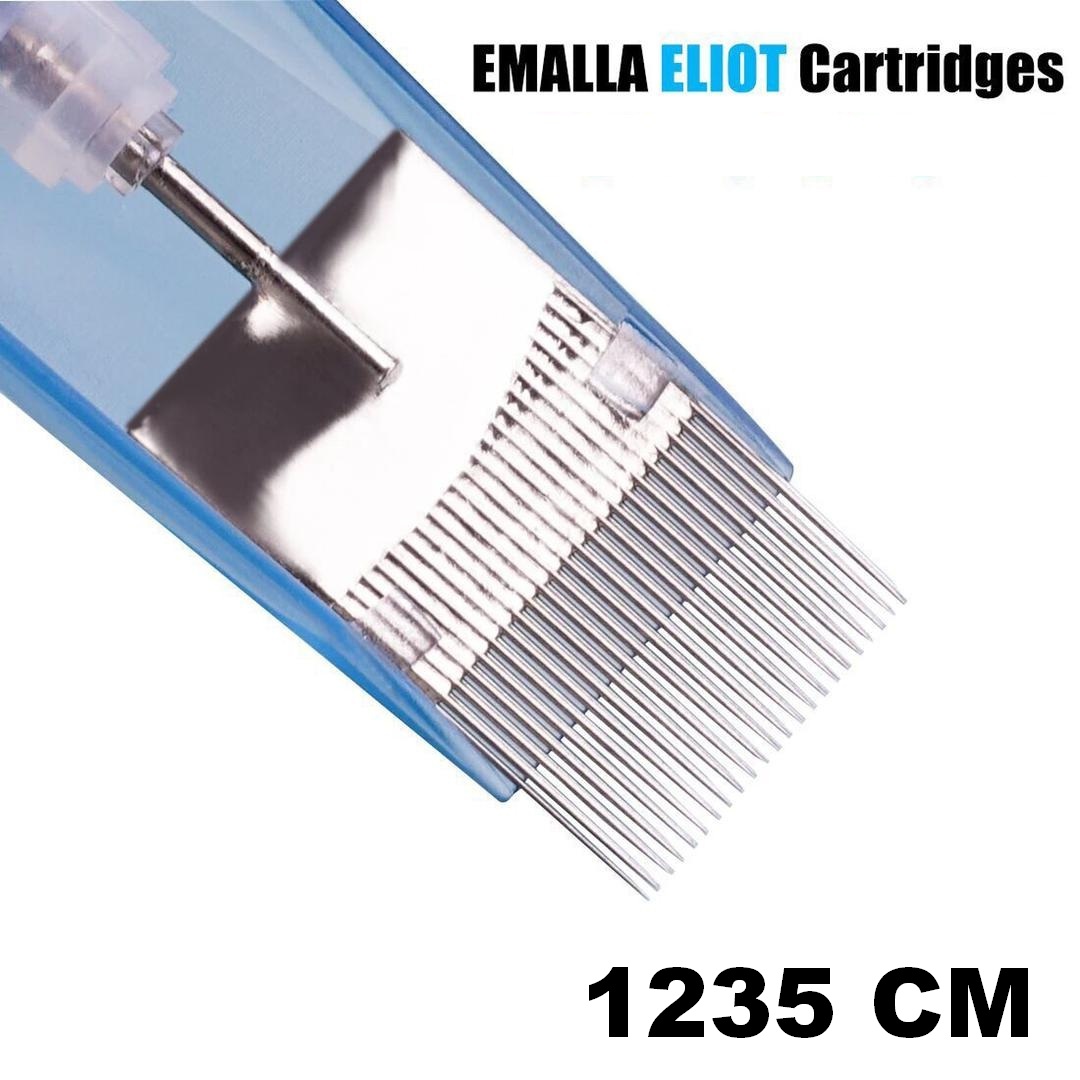 Emalla-Cartridge-Needles Eliot Big Curved Magnum 1235 M1 Ø 35 Long Taper Con. 1pz