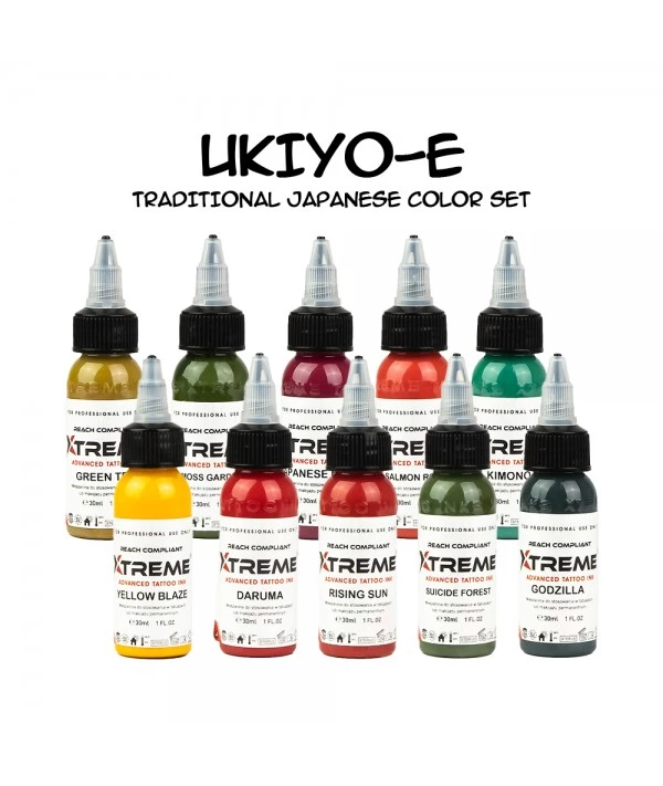 Xtreme Ink – Ukiyo e Traditional Japanese Color Set 10x30ml