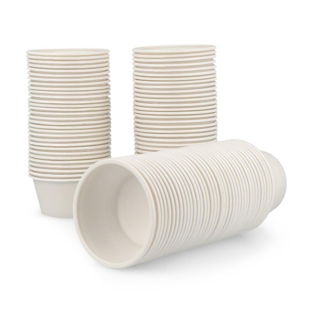 Bicchieri biodegradabili - 100 pezzi portapigmento da 120 ml 